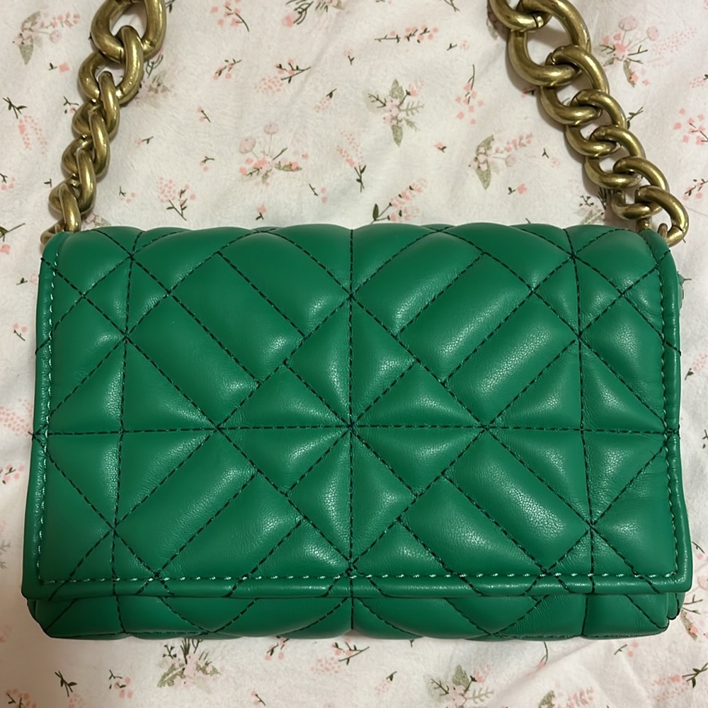 Green chain bag zara